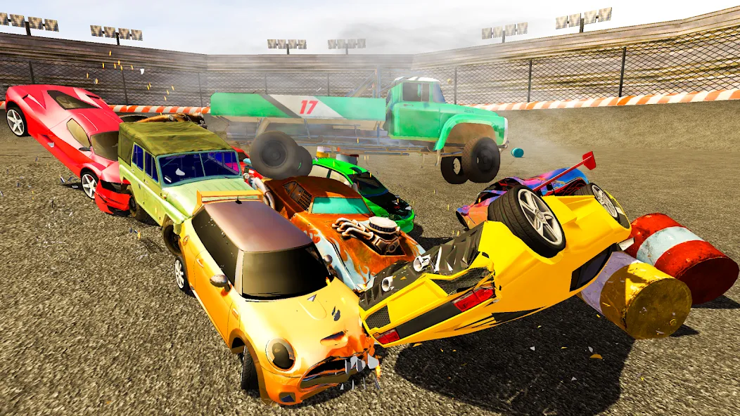 Demolition Derby Mad Car Crash (Дерби Деструкция Симулятор)  [МОД Много денег] Screenshot 3