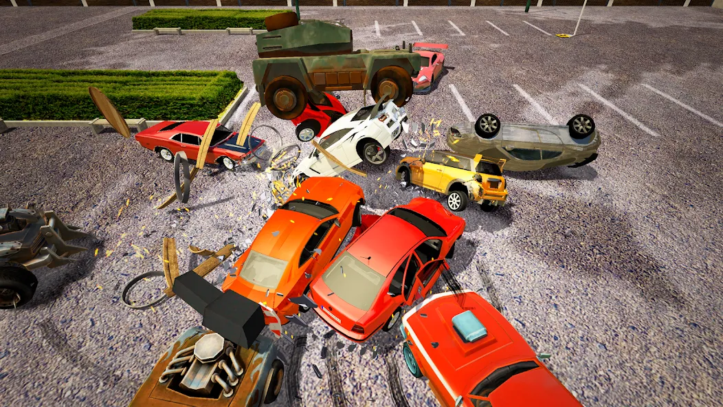 Demolition Derby Mad Car Crash (Дерби Деструкция Симулятор)  [МОД Много денег] Screenshot 4