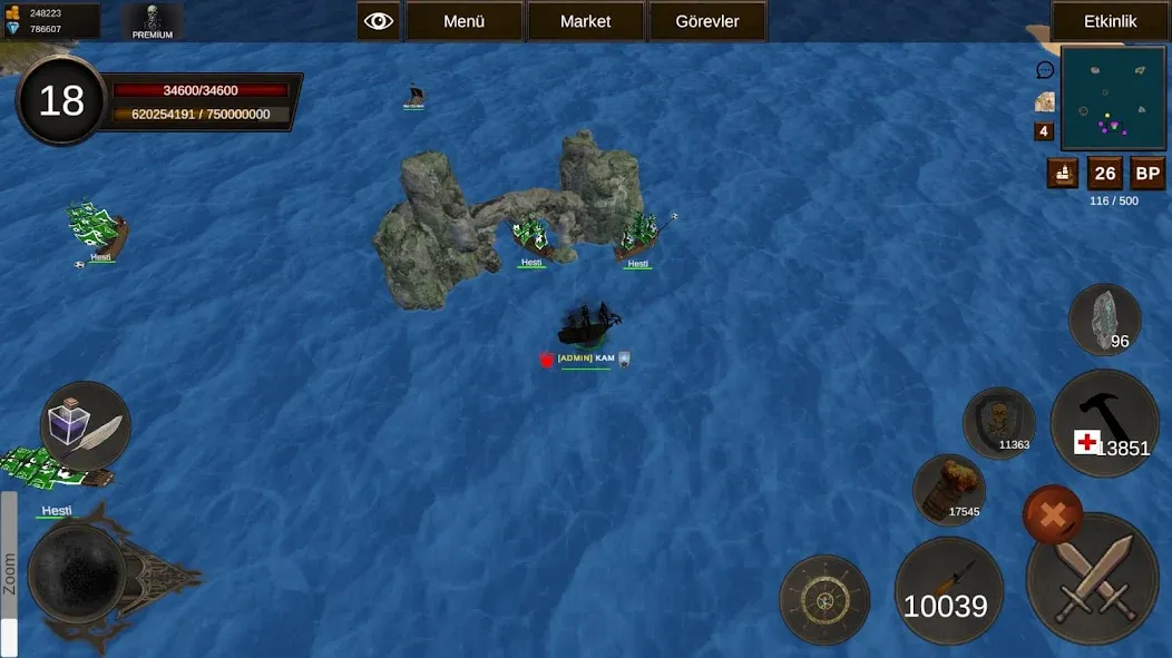 Naval Battle Online (Навальное Сражение Онлайн)  [МОД Unlimited Money] Screenshot 1