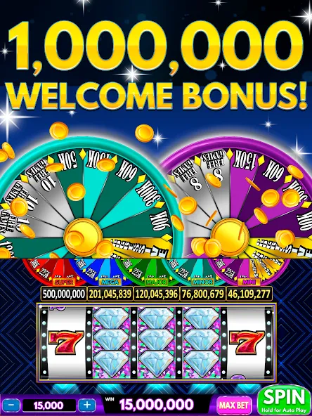 Spin Vegas Slots: Slot Games (Спин Вегас слоты)  [МОД Бесконечные монеты] Screenshot 1