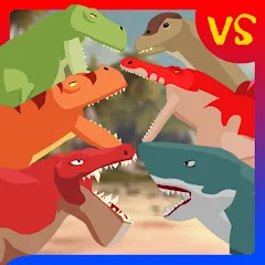 Скачать взлом T-Rex Fights Dinosaurs  [МОД Unlocked] - полная версия apk на Андроид