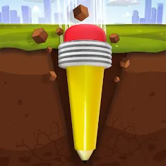 Взломанная Pen Dig (Пен Диг)  [МОД Много денег] - стабильная версия apk на Андроид