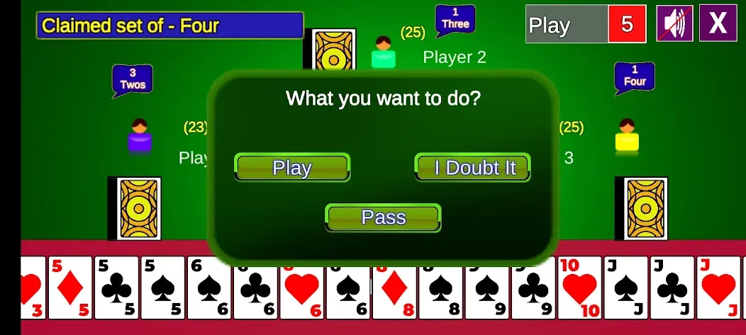 Bluff Card Game (Блеф карточная игра)  [МОД Menu] Screenshot 4