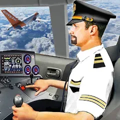 Взломанная Plane Pilot Flight Simulator (Плейн Пилот Флайт Симулятор)  [МОД Все открыто] - полная версия apk на Андроид