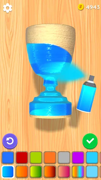 Wood Turning 3D - Carving Game  [МОД Много денег] Screenshot 4