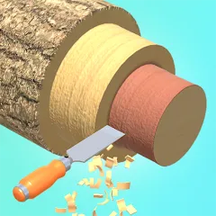 Скачать взлом Wood Turning 3D - Carving Game  [МОД Много денег] - стабильная версия apk на Андроид