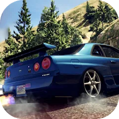 Скачать взломанную Skyline Drift Simulator (Скайлайн Дрифт Симулятор)  [МОД Mega Pack] - стабильная версия apk на Андроид