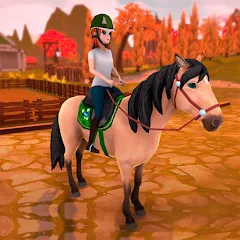 Взлом Horse Riding Tales - Wild Pony (Хорс Райдинг Тейлс)  [МОД Menu] - полная версия apk на Андроид