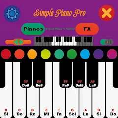 Скачать взлом Simple Piano Pro (Симпл Пиано Про)  [МОД Много монет] - стабильная версия apk на Андроид