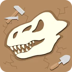 Скачать взлом Dino Fossil Dig - Jurassic Adv (Дино Фоссил Диг)  [МОД Все открыто] - полная версия apk на Андроид