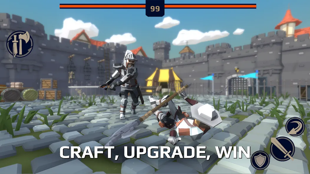 Slash Polygon: Medieval PVP (Слэш Полигон Онлайн ПВП арена)  [МОД Unlimited Money] Screenshot 4