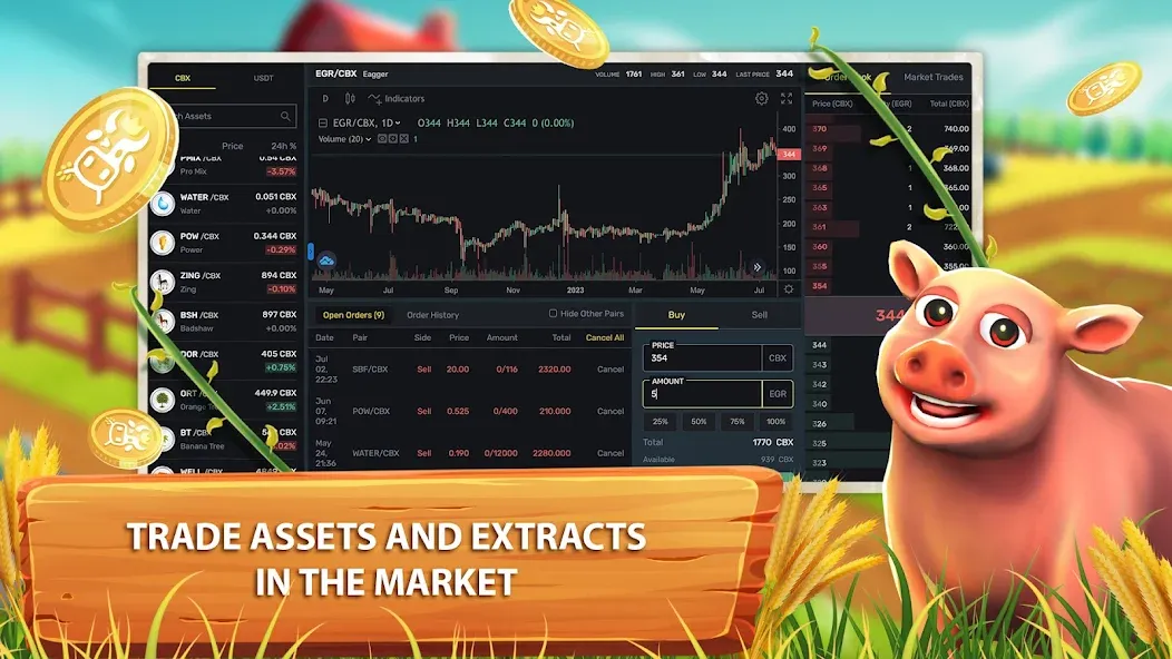 CropBytes: A Crypto Farm Game (КропБайтс)  [МОД Меню] Screenshot 4