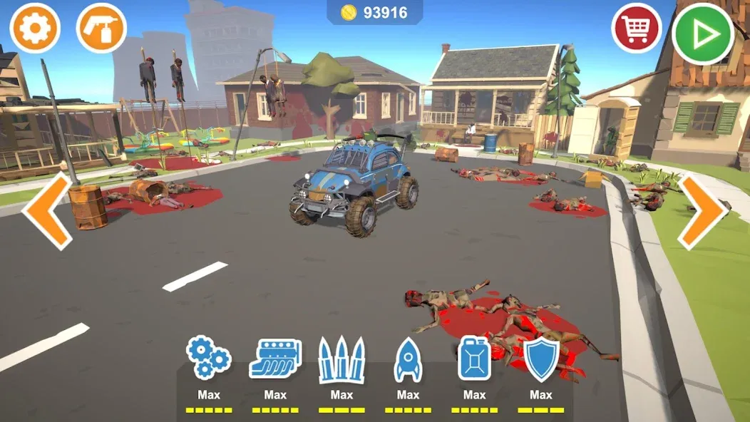 Zombie Cars Crush: Racing Die (Зомби Карс)  [МОД Много денег] Screenshot 1