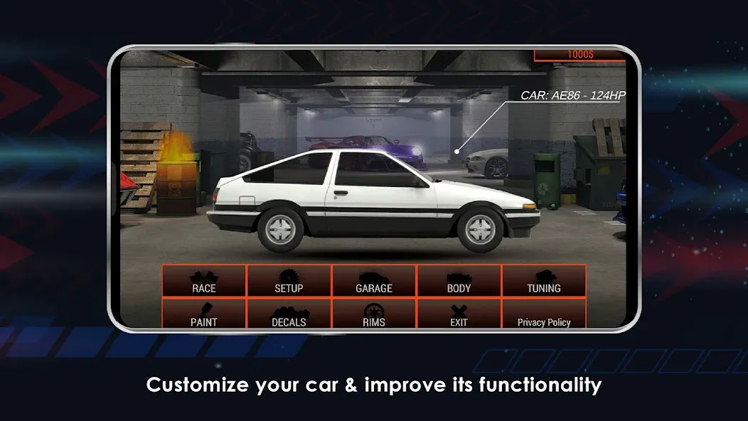 Japan Drag Racing (Драгрейсинг в Японии)  [МОД Unlimited Money] Screenshot 2