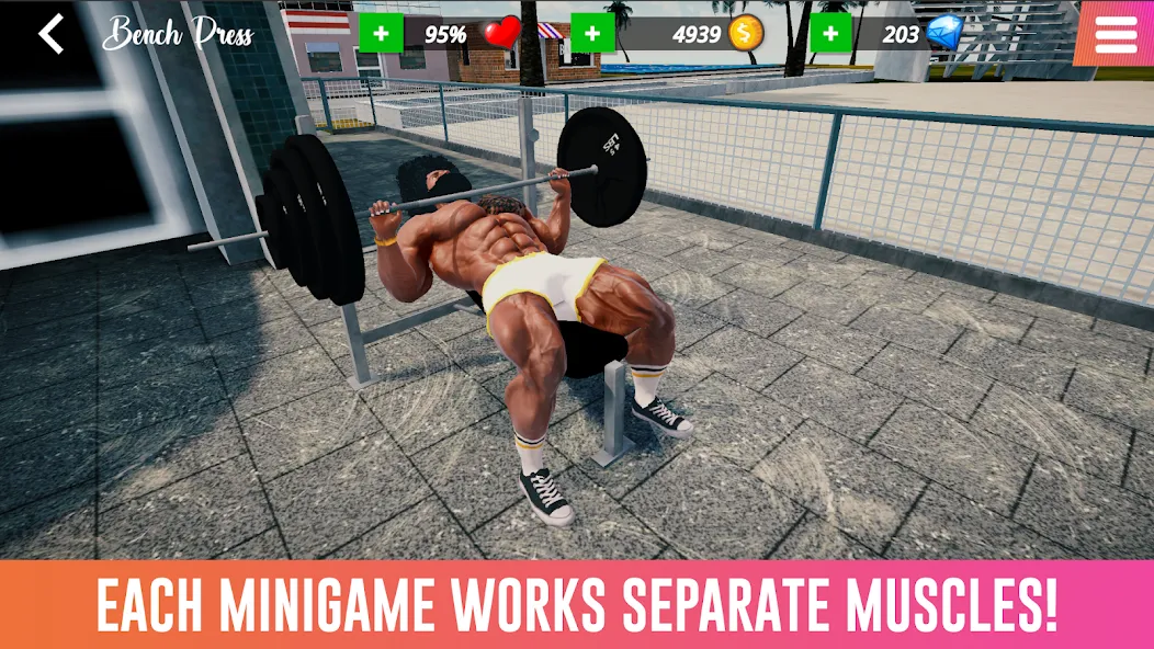 Iron Muscle IV - GYM simulator (Айрон Масл АйВи)  [МОД Много денег] Screenshot 3