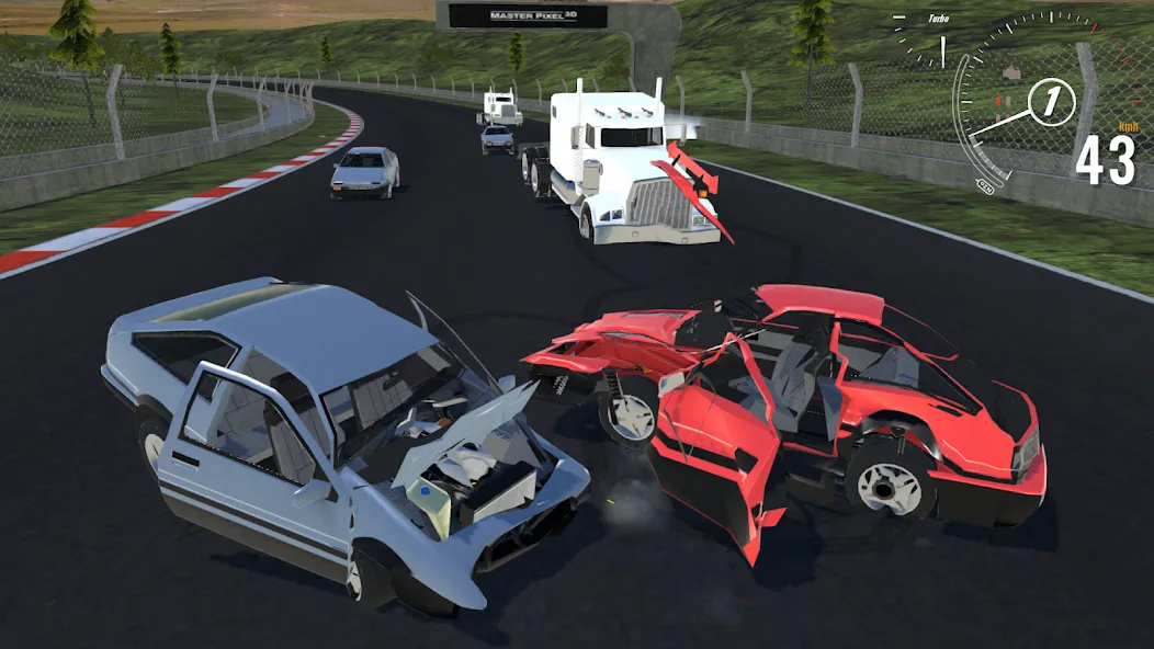 Destructive Car Race Generator (Деструктивный Генератор Гоночных Автомобилей)  [МОД Меню] Screenshot 1