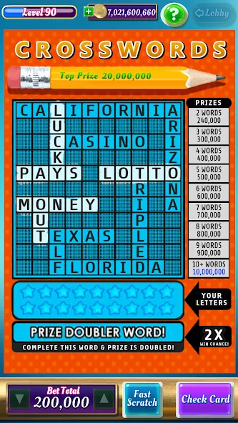 Scratch Off Lottery Casino (Скретч Офф Лотерейное Казино)  [МОД Бесконечные монеты] Screenshot 5