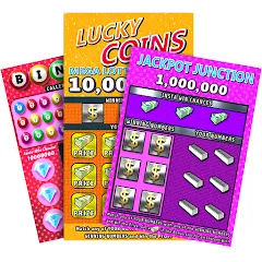 Взломанная Scratch Off Lottery Casino (Скретч Офф Лотерейное Казино)  [МОД Бесконечные монеты] - стабильная версия apk на Андроид