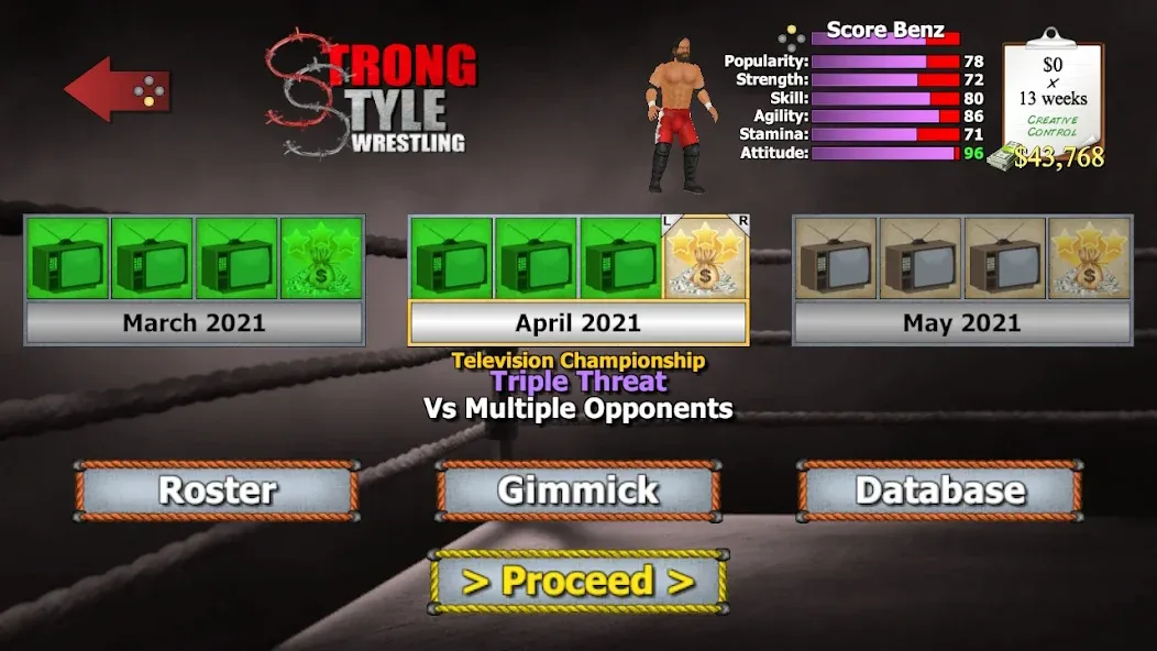 Wrestling Empire (Рестлинг Импайр)  [МОД Mega Pack] Screenshot 3