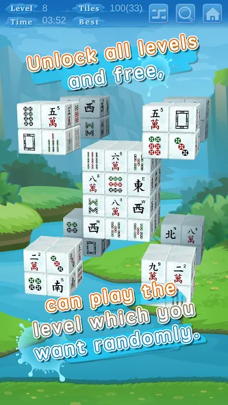 Stacker Mahjong 3D (Стаккер Маджонг 3Д)  [МОД Mega Pack] Screenshot 3