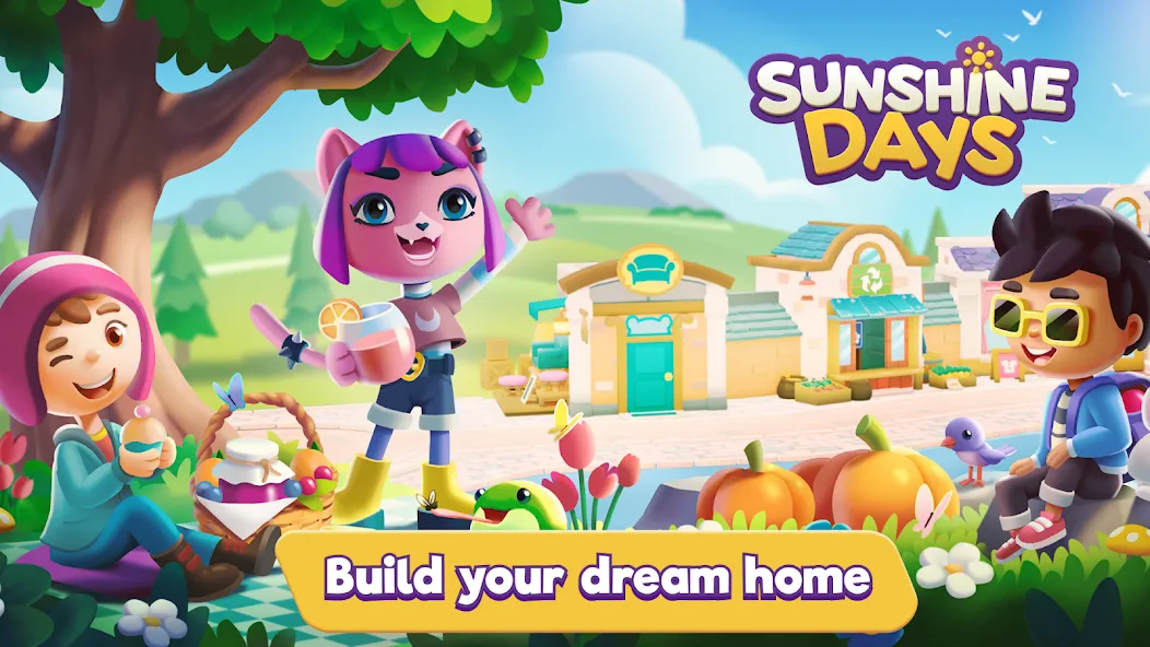 Sunshine Days - Build A Home (Саншайн Дэйз)  [МОД Все открыто] Screenshot 1