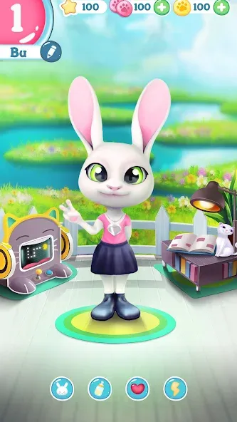 Bu Bunny - Cute pet care game  [МОД Все открыто] Screenshot 4