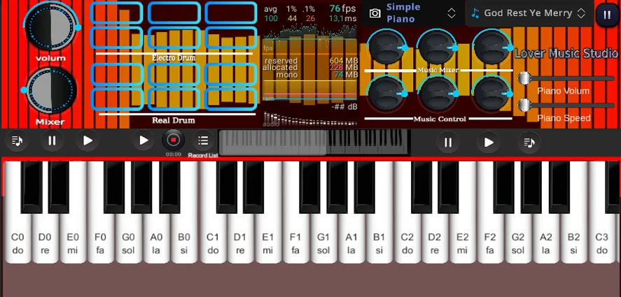 Org Piano:Real Piano Keyboard (Орг Пиано)  [МОД Unlimited Money] Screenshot 4