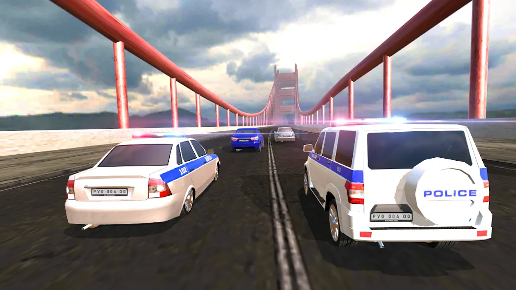 Police Car Chase  [МОД Много монет] Screenshot 5