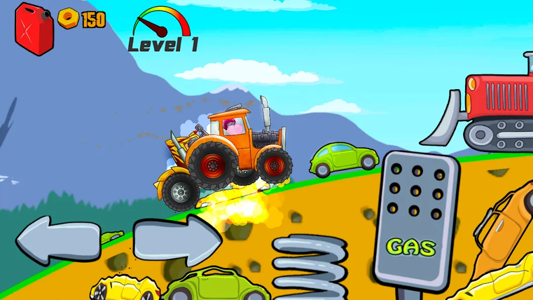 Kids Monster Truck Racing Game  [МОД Меню] Screenshot 3