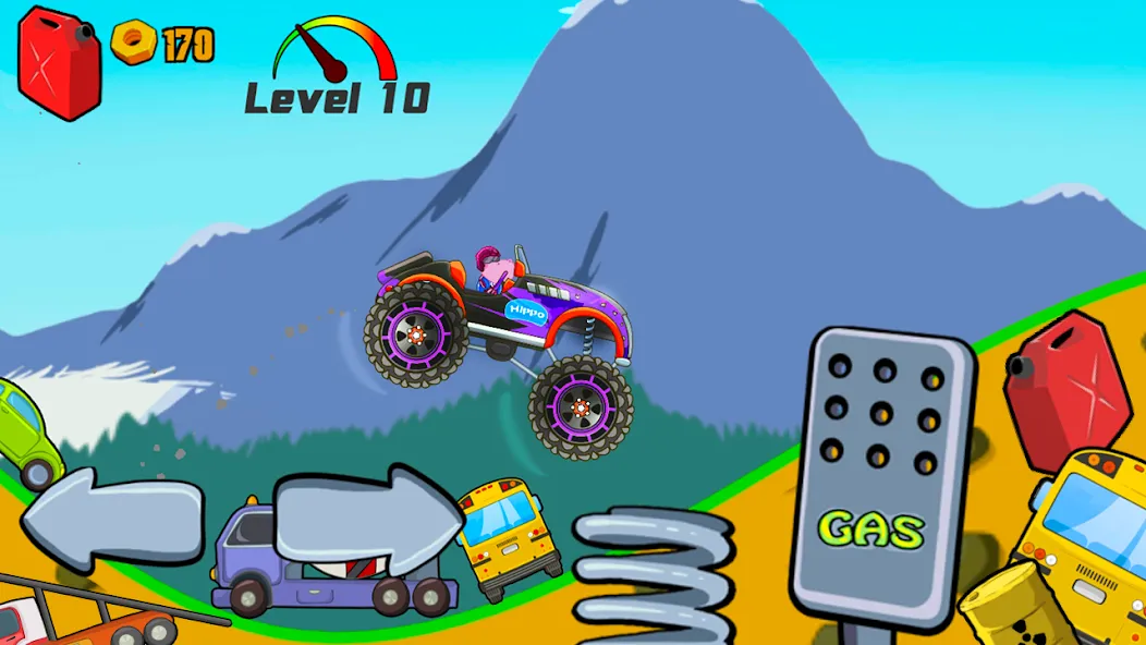 Kids Monster Truck Racing Game  [МОД Меню] Screenshot 4