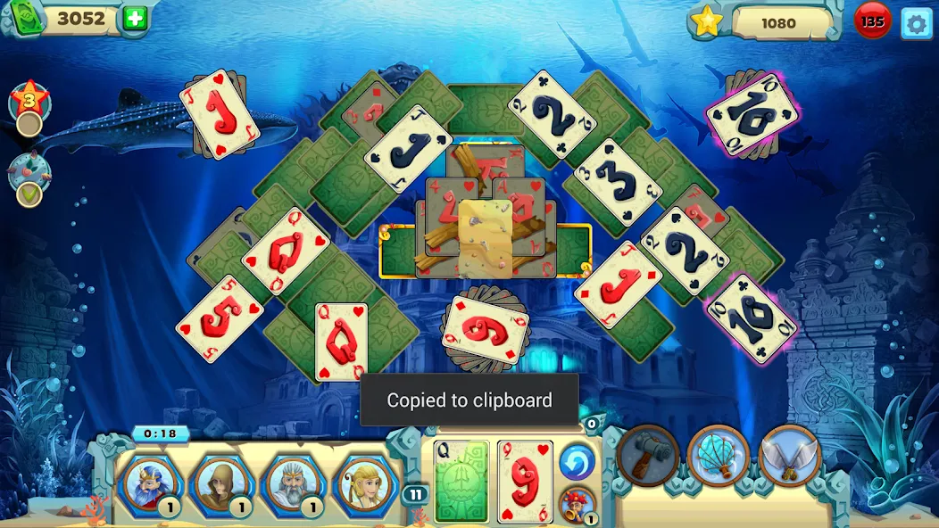 Solitaire Atlantis (олитэр Атлантис)  [МОД Unlimited Money] Screenshot 3