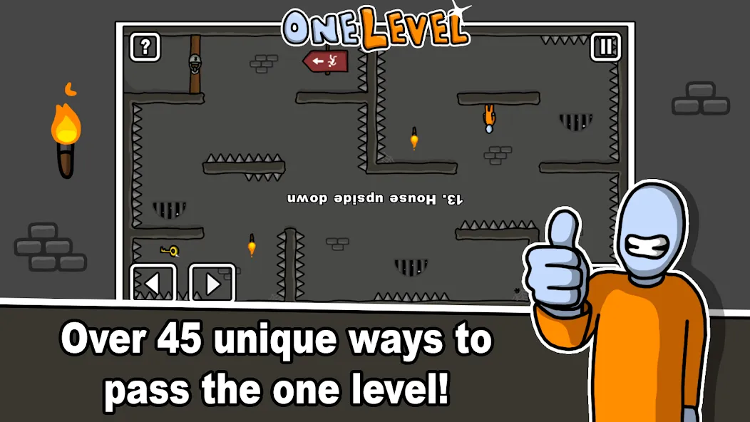 One Level: Stickman Jailbreak (Уан Левел)  [МОД Меню] Screenshot 2