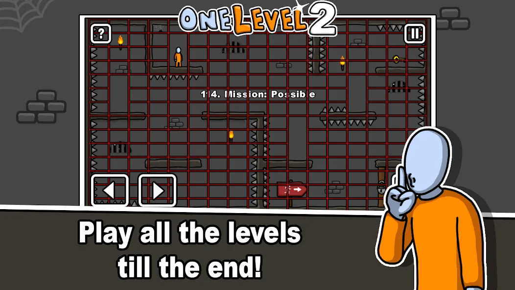 One Level 2 Stickman Jailbreak (Уан Левел 2)  [МОД Unlocked] Screenshot 4