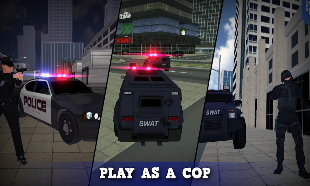 Justice Rivals 3 Cops&Robbers  [МОД Все открыто] Screenshot 1