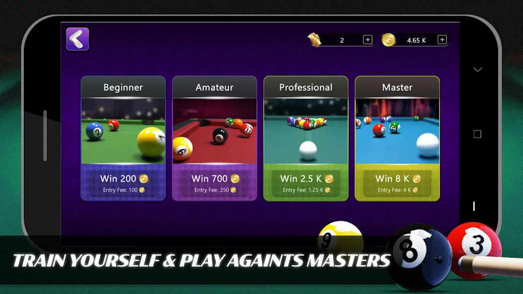 8 Ball Billiards Offline Pool (Балл Бильярд Оффлайн Пул)  [МОД Unlocked] Screenshot 2