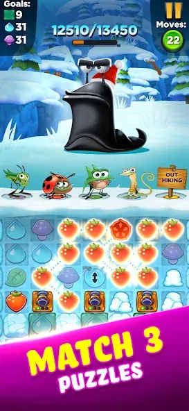 Best Fiends - Match 3 Puzzles (Бест Фиендс)  [МОД Unlocked] Screenshot 3