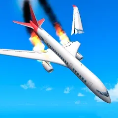 Взлом Plane Crash: Flight Simulator (Плейн Краш)  [МОД Бесконечные деньги] - последняя версия apk на Андроид