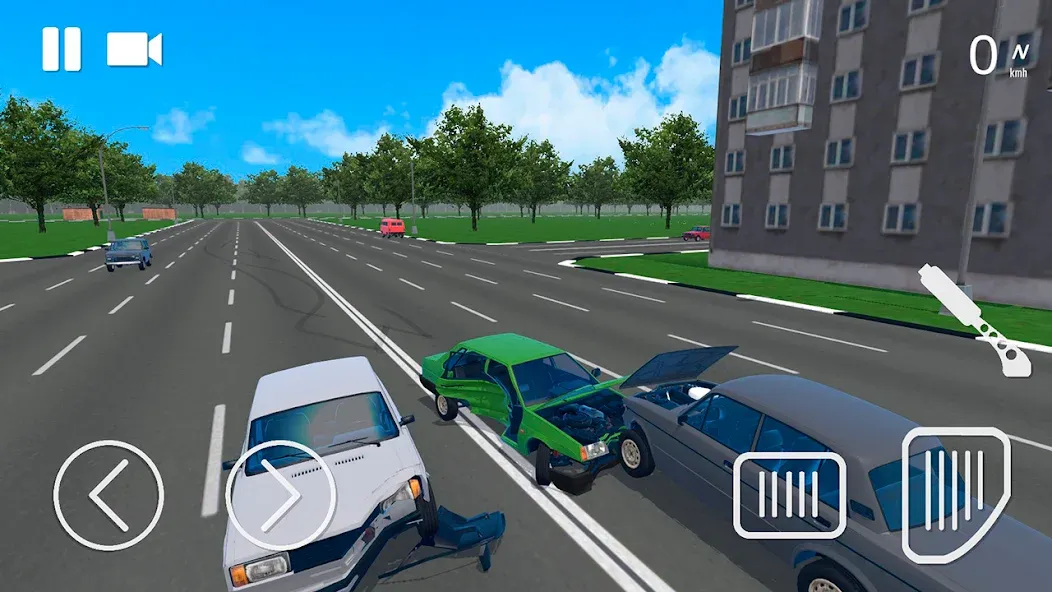 Russian Car Crash Simulator (Рашн Кар Краш Симулятор)  [МОД Много монет] Screenshot 1