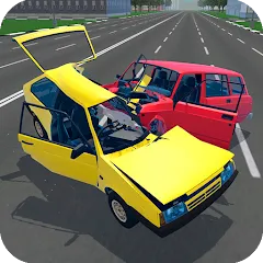 Взлом Russian Car Crash Simulator (Рашн Кар Краш Симулятор)  [МОД Много монет] - полная версия apk на Андроид