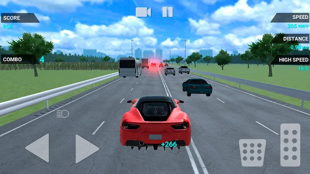 Traffic Racer Speeding Highway (Трафик Рейсер Скоростная Шоссе)  [МОД Menu] Screenshot 2