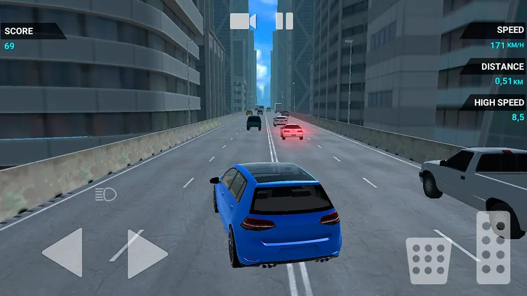 Traffic Racer Speeding Highway (Трафик Рейсер Скоростная Шоссе)  [МОД Menu] Screenshot 5