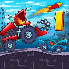 Скачать взломанную Car Eats Car - Apocalypse Race (Кар Итс Кар)  [МОД Бесконечные деньги] - полная версия apk на Андроид