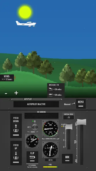 Flight Simulator 2d - sandbox  [МОД Бесконечные монеты] Screenshot 2