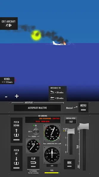 Flight Simulator 2d - sandbox  [МОД Бесконечные монеты] Screenshot 4