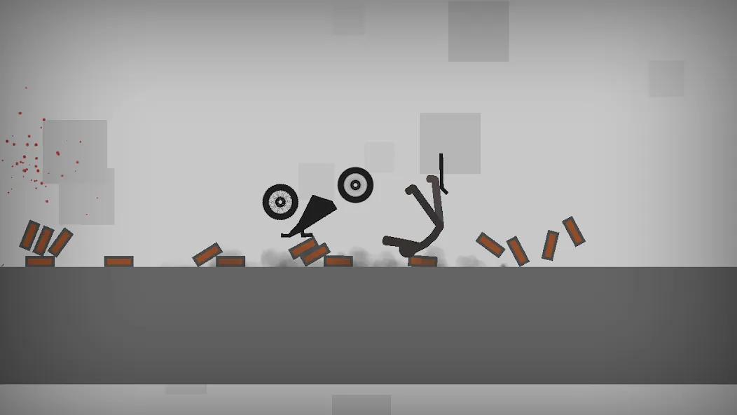 Stickman Dismounting (тикман Дисмаунтинг)  [МОД Все открыто] Screenshot 3