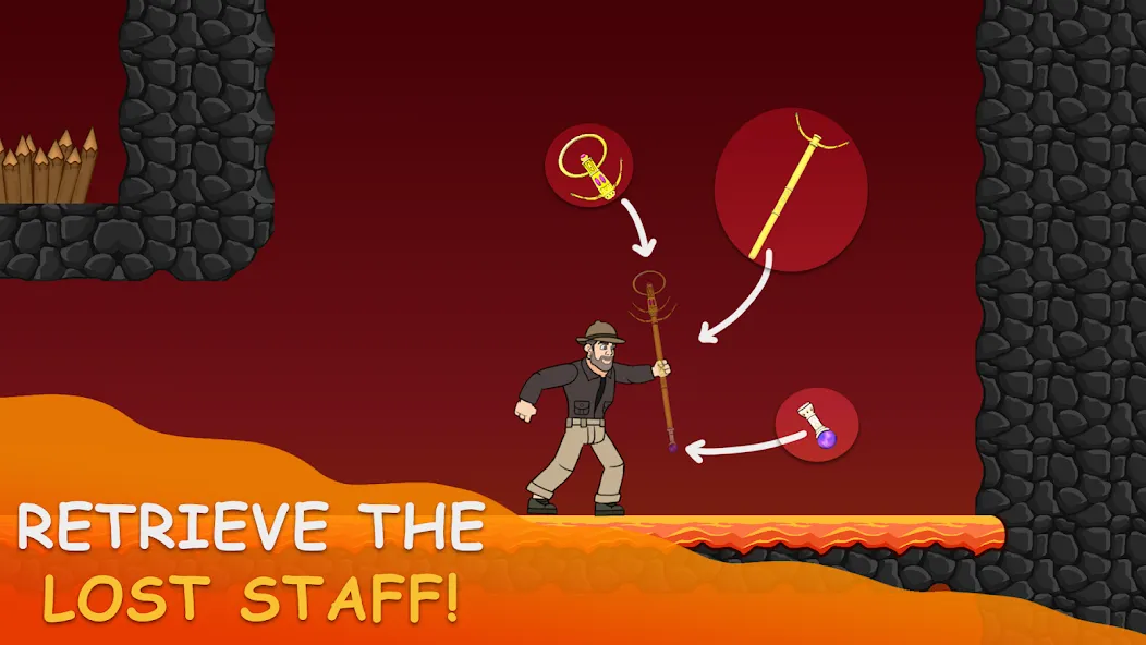 Volcano Escape (Вулканическое бегство)  [МОД Menu] Screenshot 5