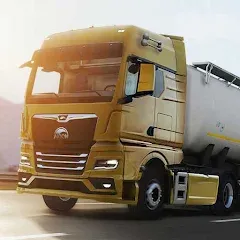 Взломанная Truckers of Europe 3 (Тракеры Европы 3)  [МОД Много монет] - полная версия apk на Андроид