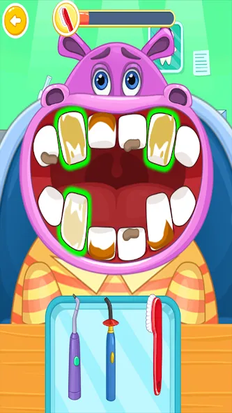 Children's doctor : dentist  [МОД Все открыто] Screenshot 1