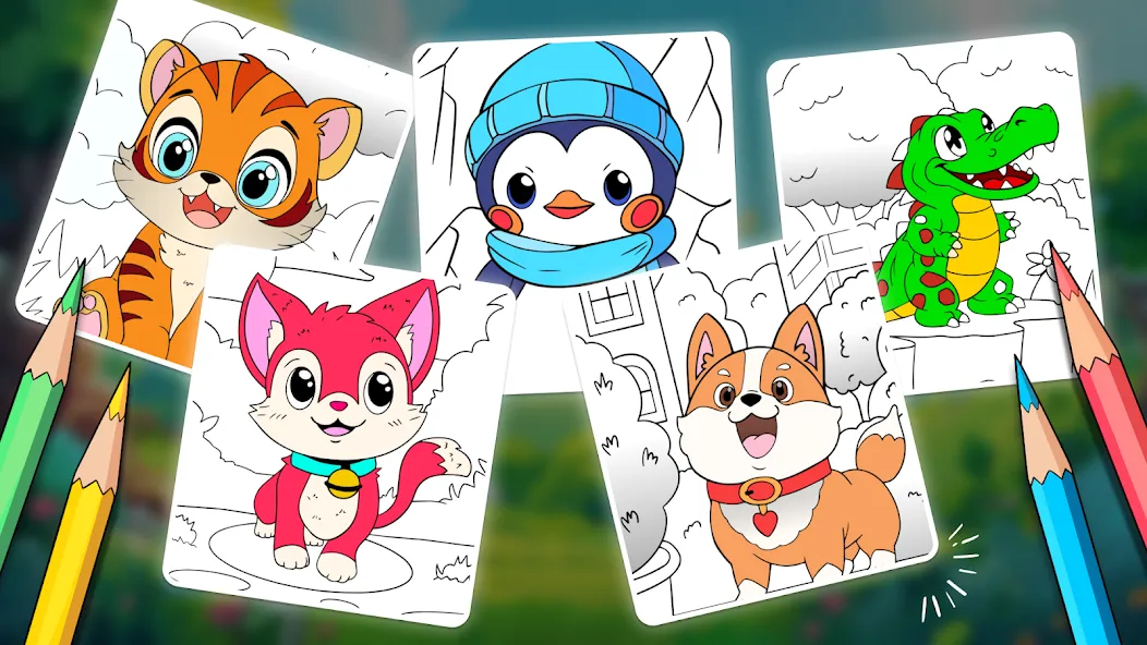 Animal coloring pages  [МОД Unlimited Money] Screenshot 2