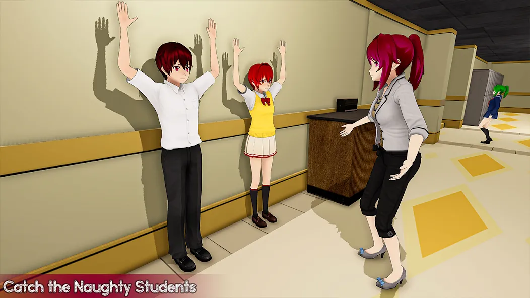 Anime Girl School Teacher 3D  [МОД Много монет] Screenshot 3